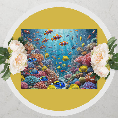 Underwater Sea Element Art Jigsaw puzzle - From Sea To Shining Art