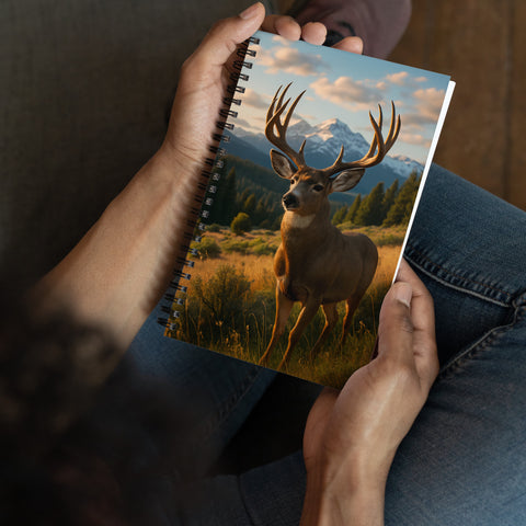 Majestic Buck Spiral Notebook - From Sea To Shining Art