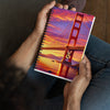 Iconic Sunset Bridge Spiral notebook - From Sea To Shining Art