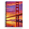 Iconic Sunset Bridge Spiral notebook - From Sea To Shining Art