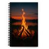 Flickering Flames Spiral notebook - From Sea To Shining Art