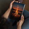 Flickering Flames Spiral notebook - From Sea To Shining Art