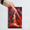 Mystical Canyon Glow Spiral notebook - From Sea To Shining Art