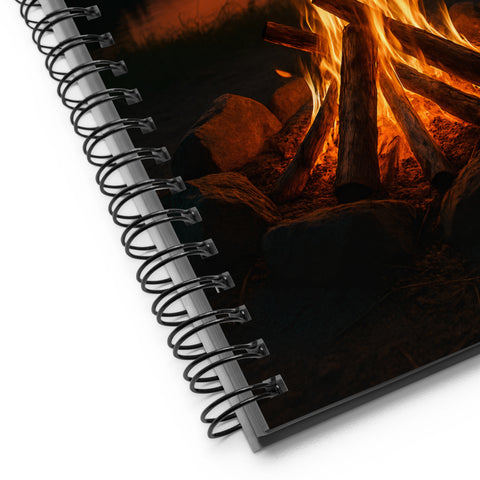 Flickering Flames Spiral notebook - From Sea To Shining Art