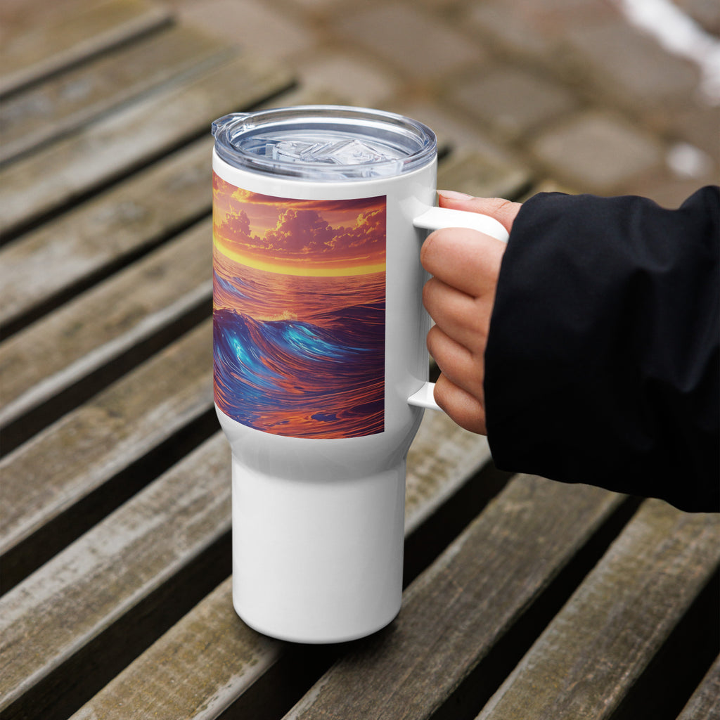 Travel mug with a handle - From Sea To Shining Art