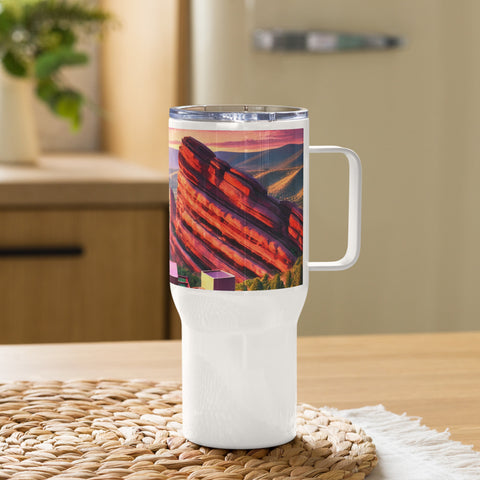 Travel mug with a handle - From Sea To Shining Art