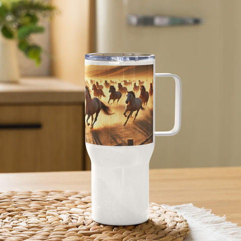 Travel mug with a handle - From Sea To Shining Art