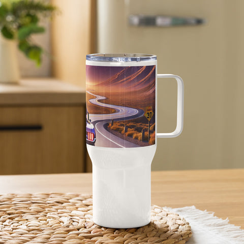 Travel mug with a handle - From Sea To Shining Art