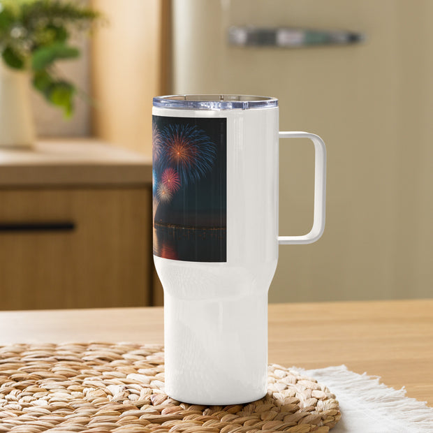 Travel mug with a handle - From Sea To Shining Art