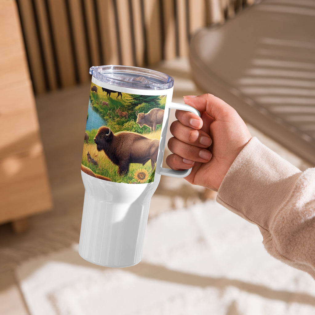 Travel mug with a handle - From Sea To Shining Art