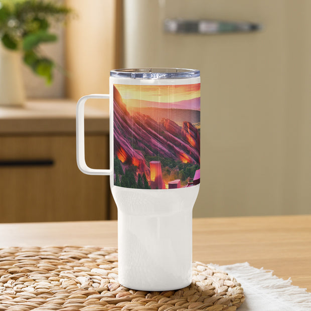 Travel mug with a handle - From Sea To Shining Art
