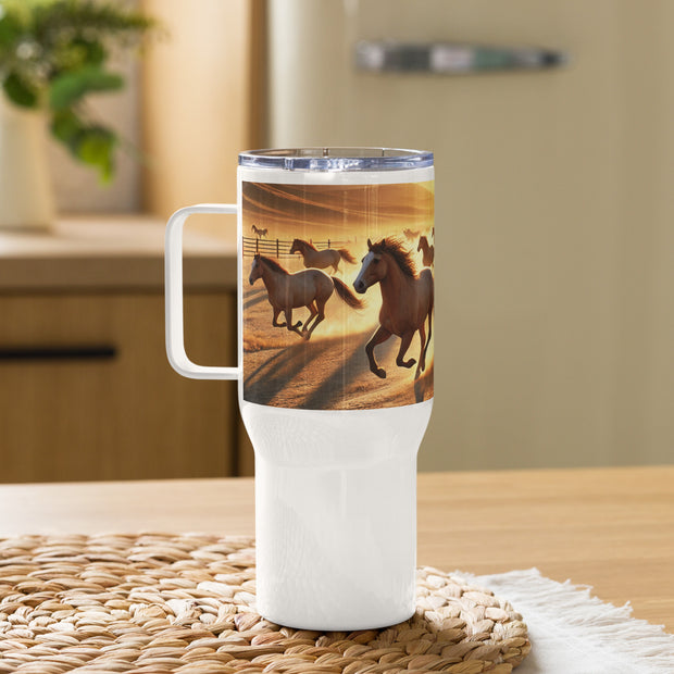 Travel mug with a handle - From Sea To Shining Art