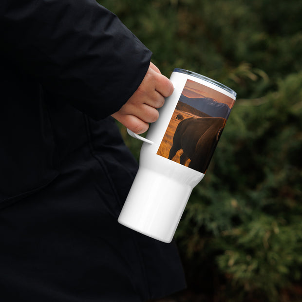 Nature's Masterpiece Travel mug with a handle - From Sea To Shining Art