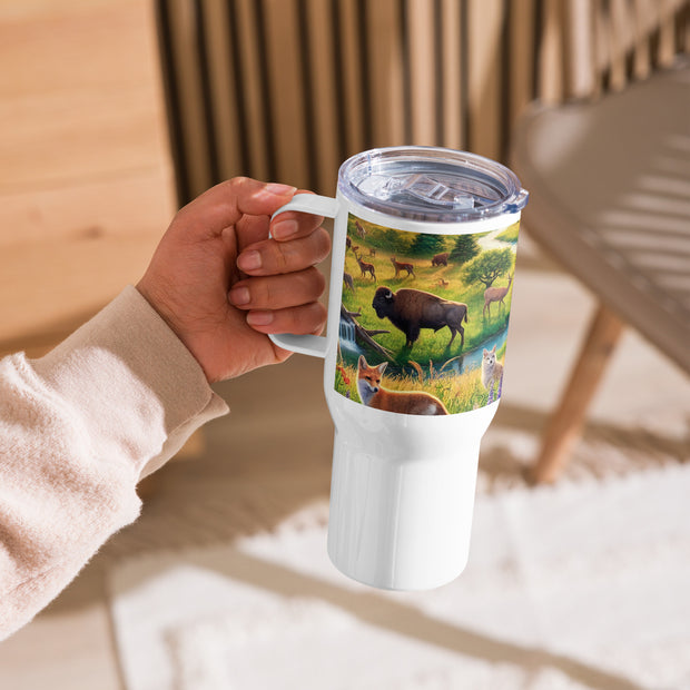 Travel mug with a handle - From Sea To Shining Art