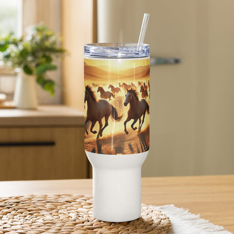 Travel mug with a handle - From Sea To Shining Art