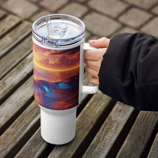 Travel mug with a handle - From Sea To Shining Art