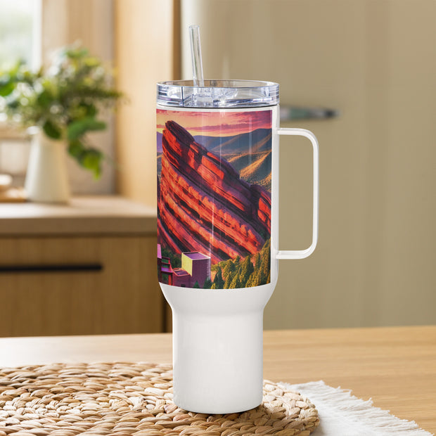 Travel mug with a handle - From Sea To Shining Art