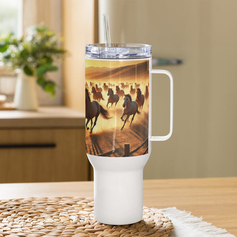 Travel mug with a handle - From Sea To Shining Art