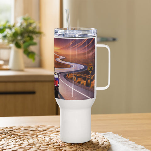 Travel mug with a handle - From Sea To Shining Art