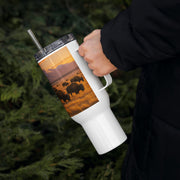 Nature's Masterpiece Travel mug with a handle - From Sea To Shining Art