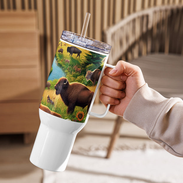 Travel mug with a handle - From Sea To Shining Art
