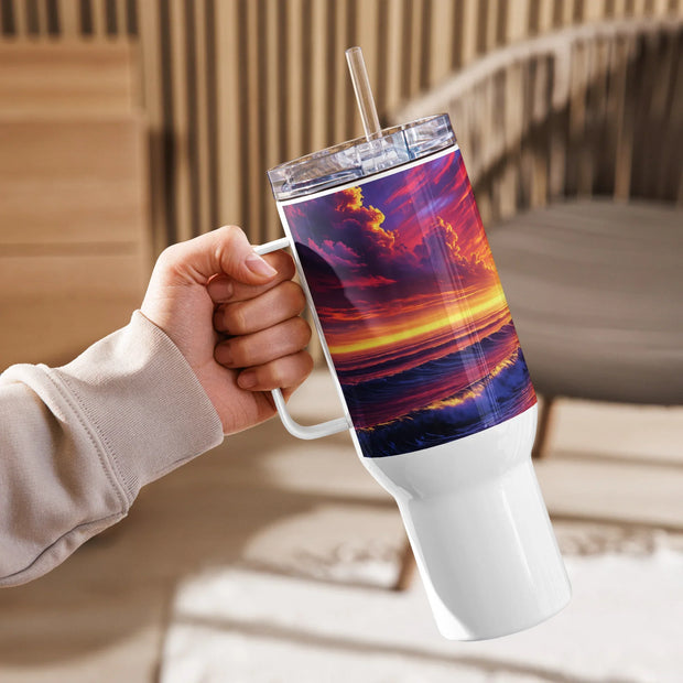 Travel mug with a handle - From Sea To Shining Art