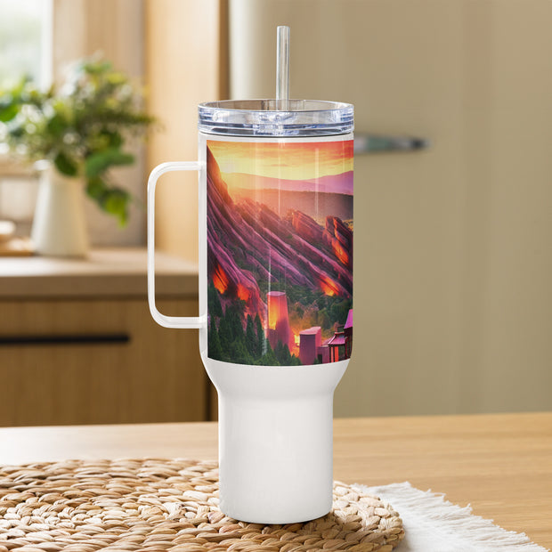 Travel mug with a handle - From Sea To Shining Art