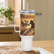 Travel mug with a handle - From Sea To Shining Art