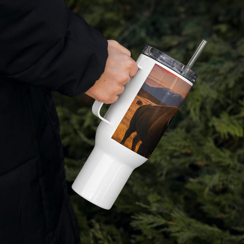 Nature's Masterpiece Travel mug with a handle - From Sea To Shining Art