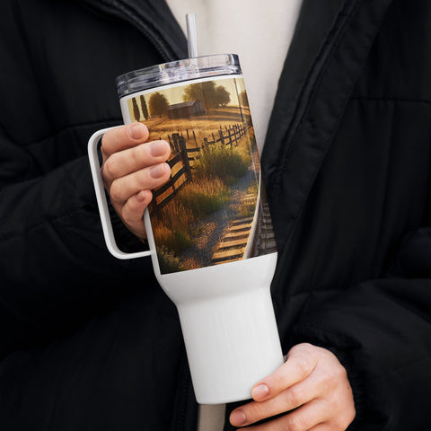 Travel mug with a handle - From Sea To Shining Art