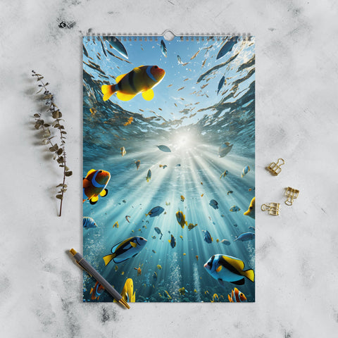 Sunbeams Beneath the Waves Wall Calendar 2025 - From Sea To Shining Art