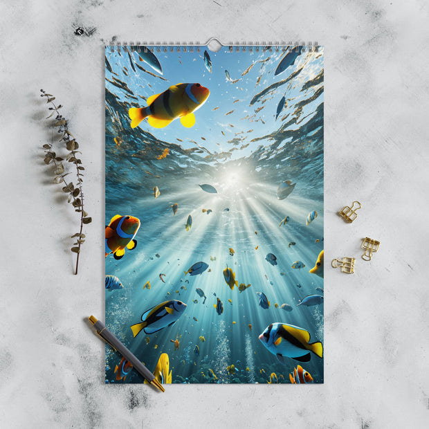 Sunbeams Beneath the Waves Wall Calendar 2025 - From Sea To Shining Art