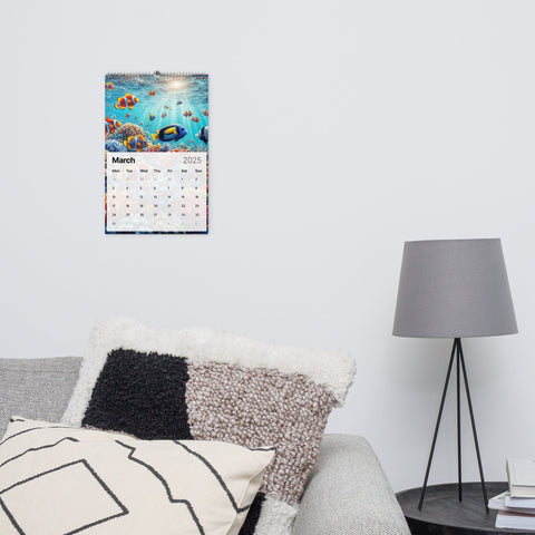 Underwater Elements Wall Calendar 2025 - From Sea To Shining Art