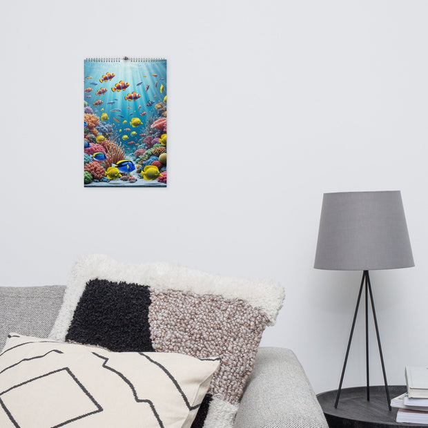 Underwater Sea Element Art Wall calendar 2025 - From Sea To Shining Art