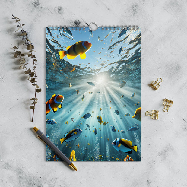 Sunbeams Beneath the Waves Wall Calendar 2025 - From Sea To Shining Art