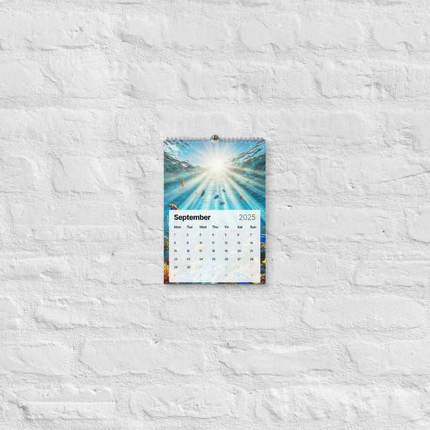 Sunshine In Sea Wall calendar 2025 - From Sea To Shining Art