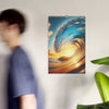 Sunset Sea Wave Art Wall Calendar 2025 - From Sea To Shining Art