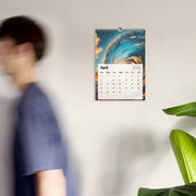 Sunset Sea Wave Art Wall Calendar 2025 - From Sea To Shining Art