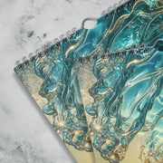 Sun in Wave Wall calendar 2025 - From Sea To Shining Art