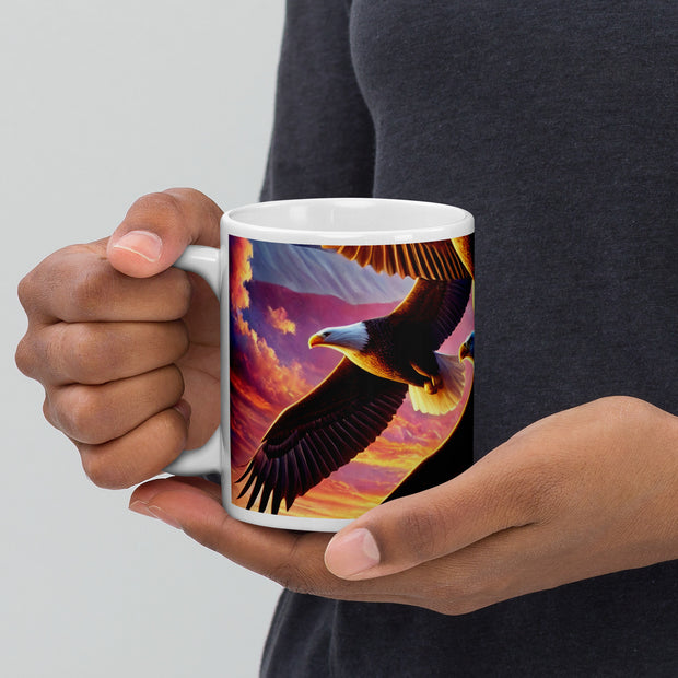 White glossy mug - From Sea To Shining Art