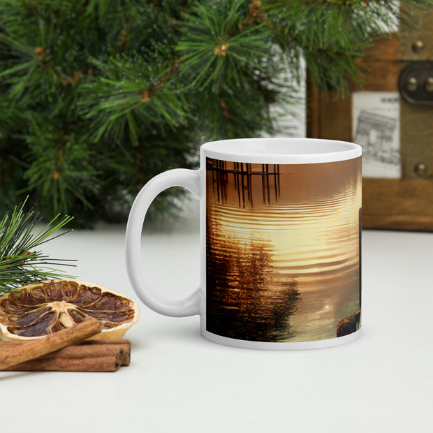 White glossy mug - From Sea To Shining Art
