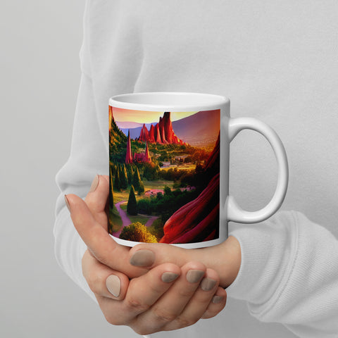 White glossy mug - From Sea To Shining Art