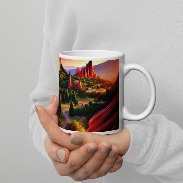 White glossy mug - From Sea To Shining Art