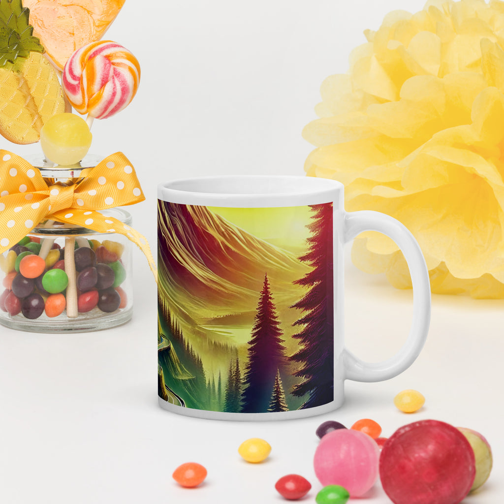 White glossy mug - From Sea To Shining Art