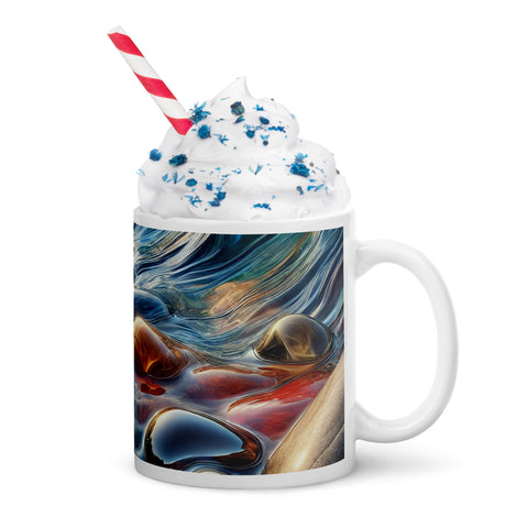 White glossy mug - From Sea To Shining Art