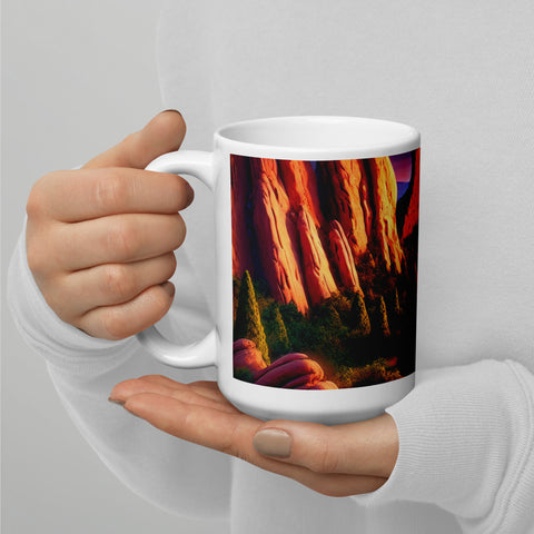 White glossy mug - From Sea To Shining Art