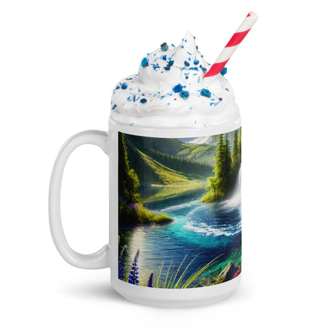 White glossy mug - From Sea To Shining Art
