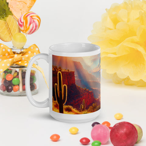 White glossy mug - From Sea To Shining Art