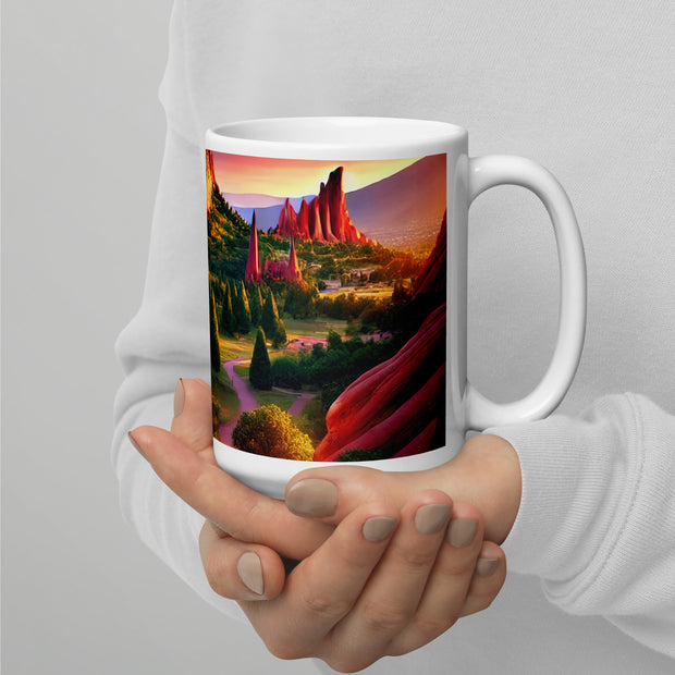 White glossy mug - From Sea To Shining Art