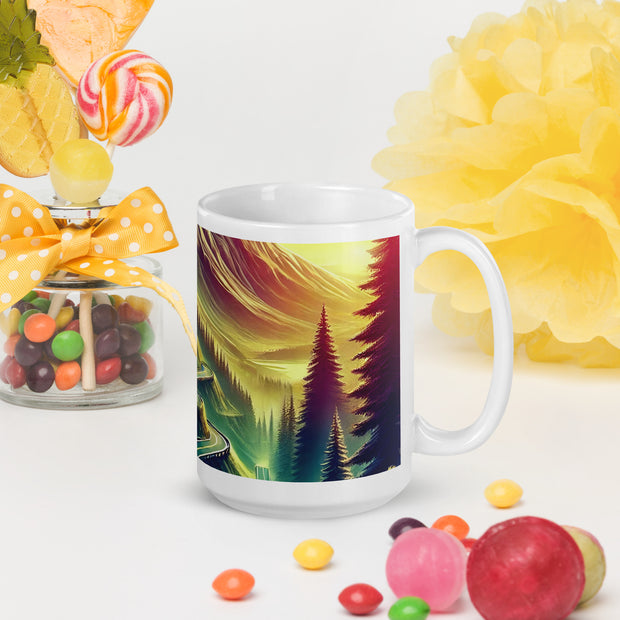 White glossy mug - From Sea To Shining Art